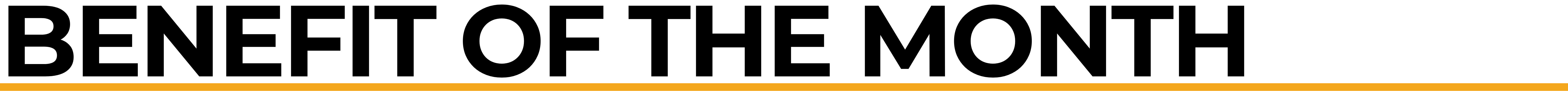 Benefit of the Month