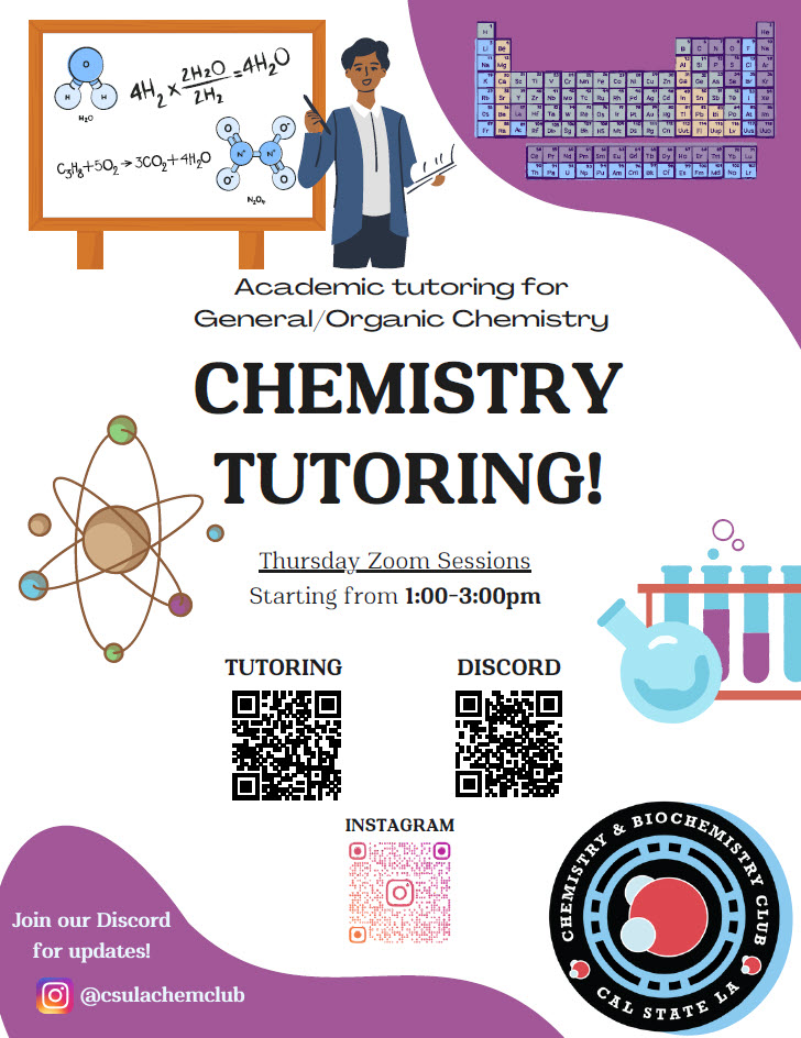Chem tutoring flyer spring 2026