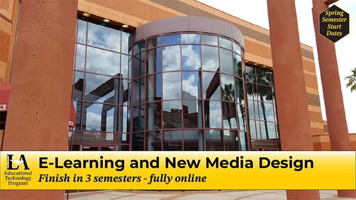ELearning and New Media Design, finish in 3 semesters, fully online