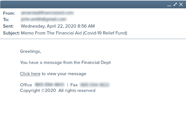 Financial Aid Phish