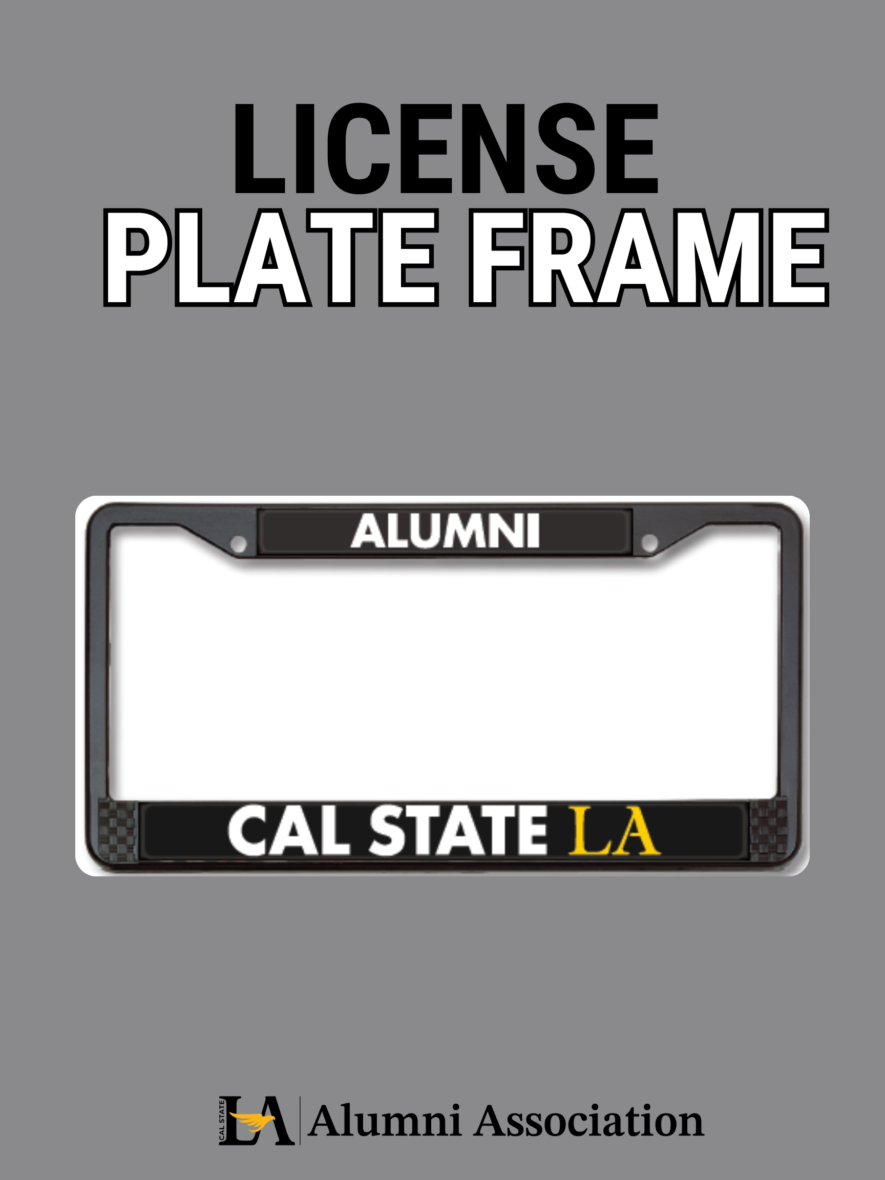 Grad Pack License Plate Frame