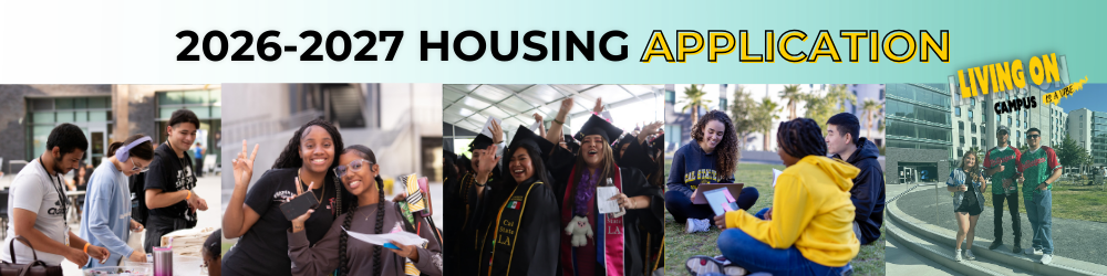 2026-2027 Housing Application. Living on campus is a vibe.