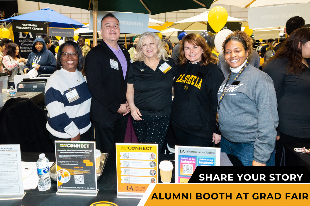 5 people posing and smiling