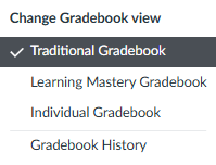 gradebook view