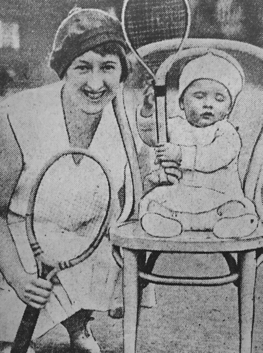 Joan Johnson with her mother