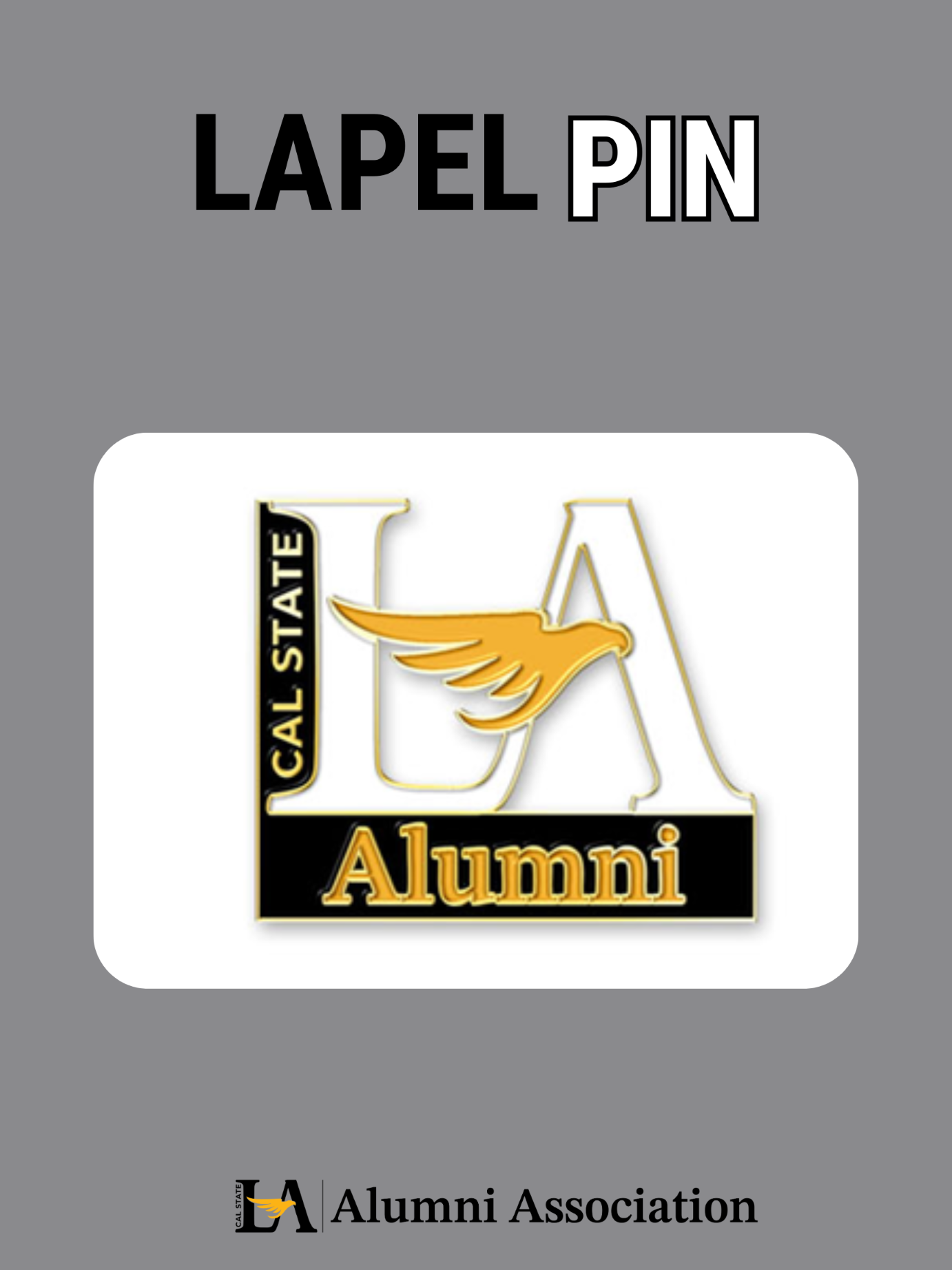 Grad Pack lapel pin