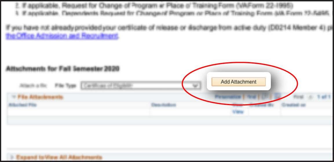 Online forum, circle around add attachment button