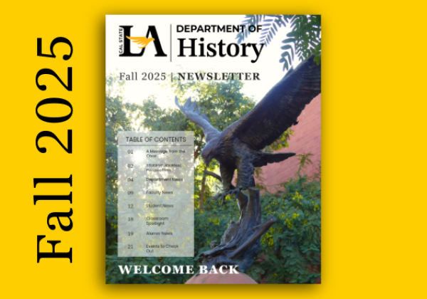 Yellow background, Fall 2025 Newsletter photo cover