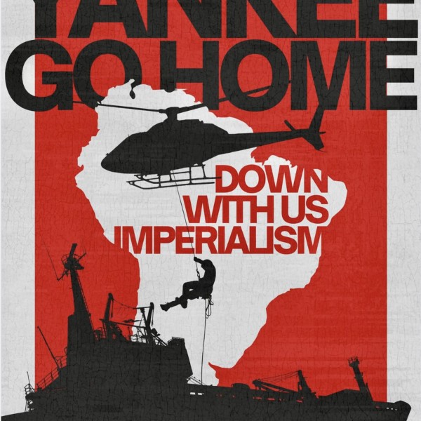 Political message denouncing US imperialism in Latin America