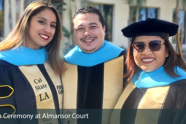 EdD Cohort 8 Graduation Ceremony at Almansor Court